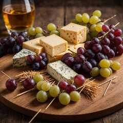 cheese and grapes