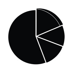 vector illustration of pie chart