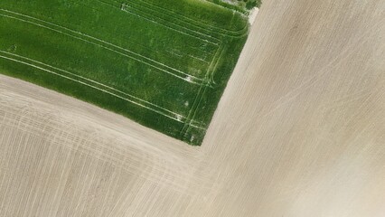 a landscape shot with a drone	