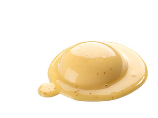 Fototapeta premium vanilla sauce spot isolated on white background, PNG