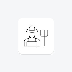 Farmer’s Routine, vector, pixel perfect, illustrator file