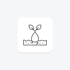 Fototapeta premium Seed Drop Moment, vector, pixel perfect, illustrator file