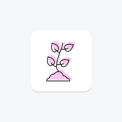 Fresh Saplings, vector, pixel perfect, illustrator file