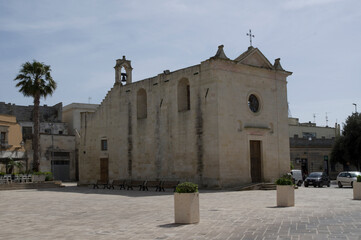 Santi Medici historical church in Martano, Lecce