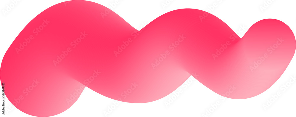 Poster 3d gradient shape. abstract color fluid wavy line. bright blended element. swirl modern dynamic stro
