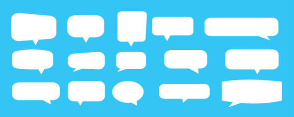 speech bubbles collection, vector illustration.blank text bubbles for comics, banners and more.Props for photos on weddings featuring cute and funny phrases.