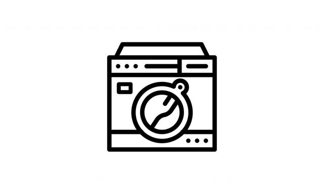 washing machine animated icon
