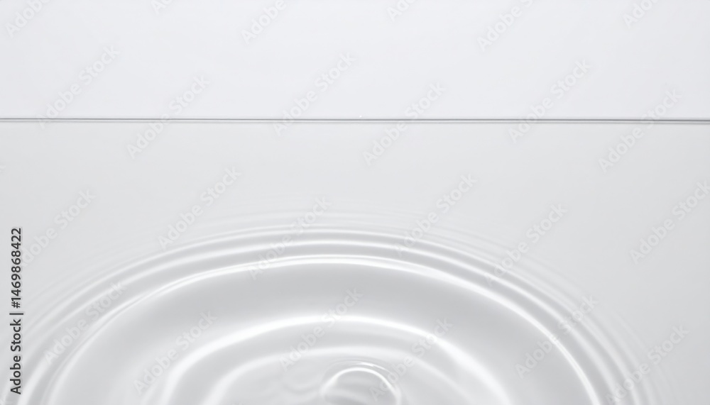 Poster water ripple effect close-up liquid movement minimalist setting top view fluid dynamics for visual d