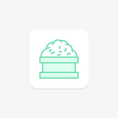 Vermicompost Scene, vector, pixel perfect, illustrator file