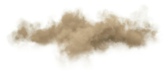 Dirty dust sand flying isolated on transparent backgrounds 3d illustrations png