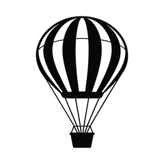 Fototapeta premium Hot Air Balloon Adventure Vector Silhouette