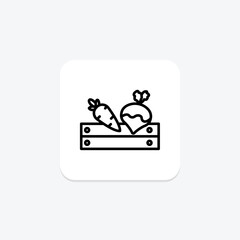 Vegetable Bed, vector, pixel perfect, illustrator file