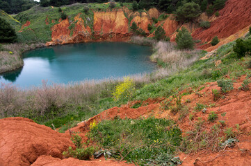 Bauxite Quarry near Otranto, Puglia, Italy