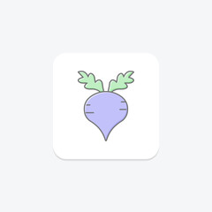 Sugar Beet Leaf, vector, pixel perfect, illustrator file