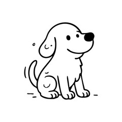 A dog in a kitchen mess, nose and paws dusty with flour, water smiling proudly.