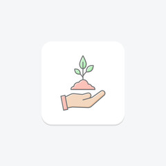 Seedling Nurture, vector, pixel perfect, illustrator file