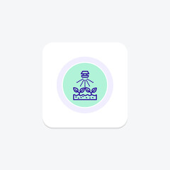 Fototapeta premium Sprinkler Motion, vector, pixel perfect, illustrator file
