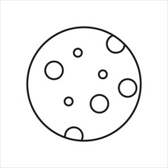 Cookies icon outline vector