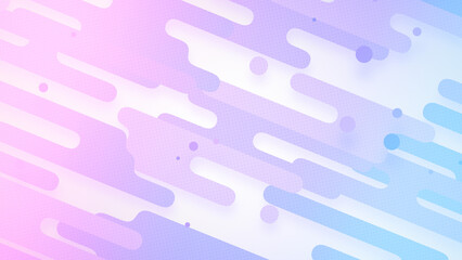 液体のようなストライプと小さな丸によるポップな背景 - パープル