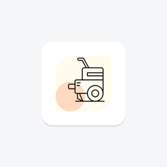 Cultivator Machine, vector, pixel perfect, illustrator file