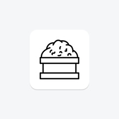 Vermicompost Scene, vector, pixel perfect, illustrator file