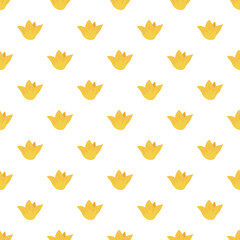 Crispy Wonton Pattern background. Fried Dumpling pattern background. Fried Snack Food illustration pattern. Fried Dumpling Seamless Pattern, Asian Street Food Background.