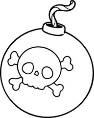 pirate bomb illustration