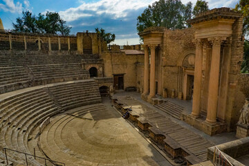 Roman theatre, guelma, algeria