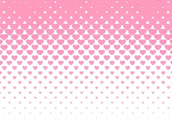 Pink heart halftone