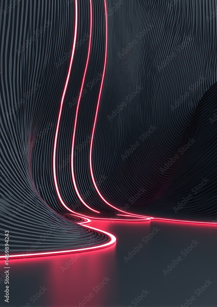 Poster high-end minimalist abstract wallpaper, ultra hd with smooth, clean lines and subtle geometric patte