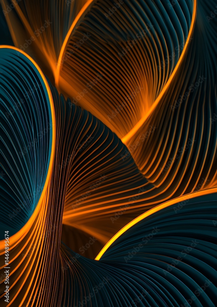 Poster high-end minimalist abstract wallpaper, ultra hd with smooth, clean lines and subtle geometric patte