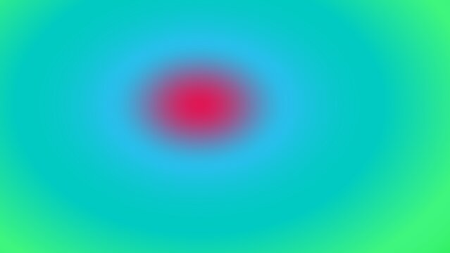 Abstract vibrant radial gradient with a blurred central pink circle fading into teal and green