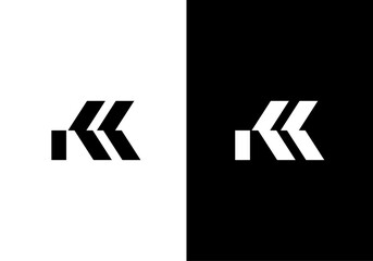 KK letters monogram logo