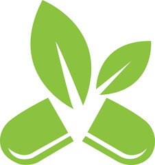 vector green leaf icon