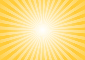 Obraz premium シンプルなオレンジの集中線 