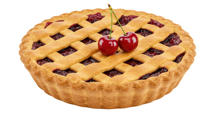 Isolated Cherry Pie