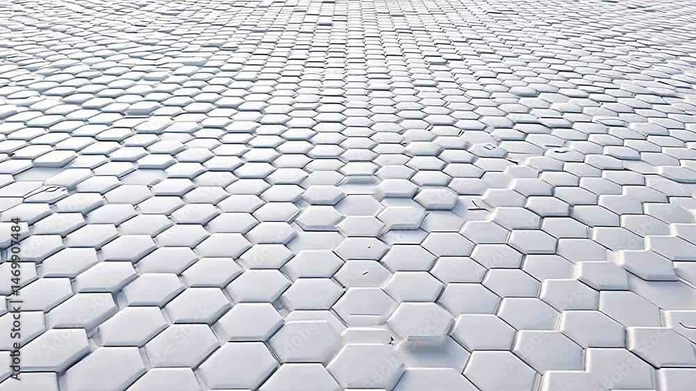 Poster hexagonal pattern design digital space abstract image minimalist environment top-down view geometric