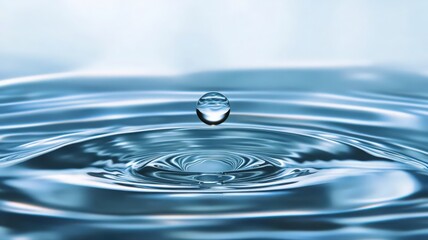 Water Droplet Impacting Still Water Surface