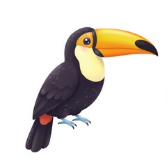 Naklejka premium Cute Cartoon Toucan Illustration