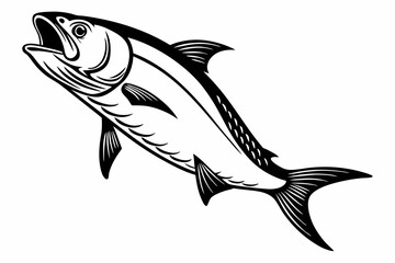 tarpon sihouette black vector