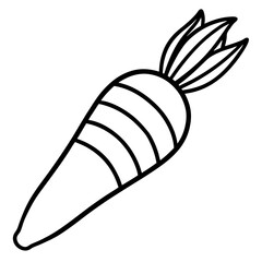 Parsnip icon vector