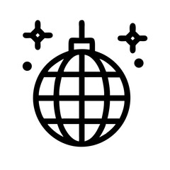 Disco Ball Party Celebration Icon Design
