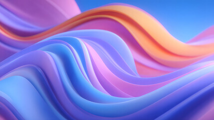 Obraz premium Dynamic fluid color gradient background, abstract KV main visual business PPT background