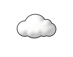 Obraz premium 3D Cartoon Cloud
