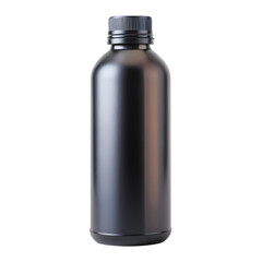 Sleek Black Water Bottle: Product Photography Image