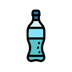 Soda Bottle Beverage Refreshment Icon Design
