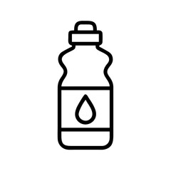 Water Bottle Drink Beverage Icon Design