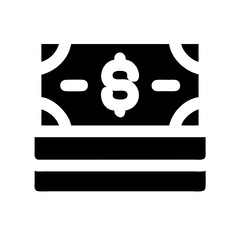 Stacked Dollar Bills Currency Icon Design