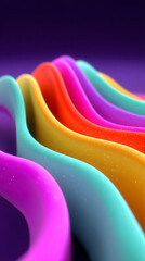 Dynamic fluid color gradient background, abstract KV main visual business PPT background