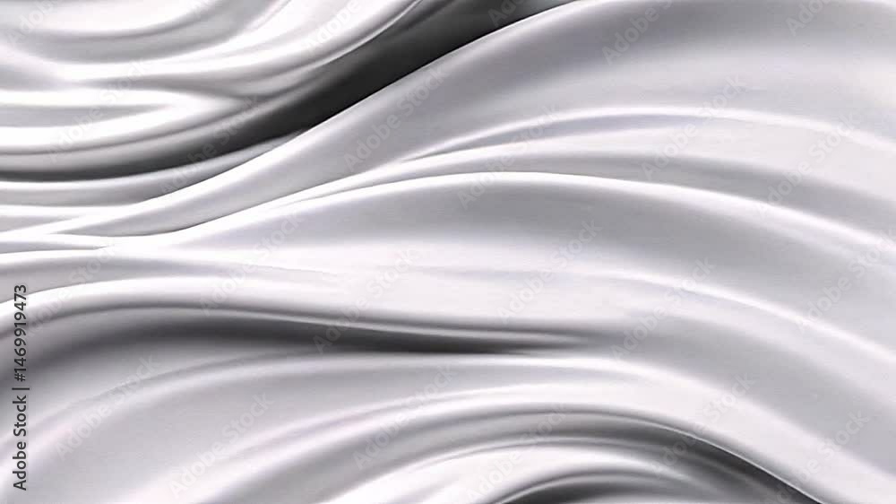 Poster flowing white patterns create a soothing visual experience captivating abstract design digital art m